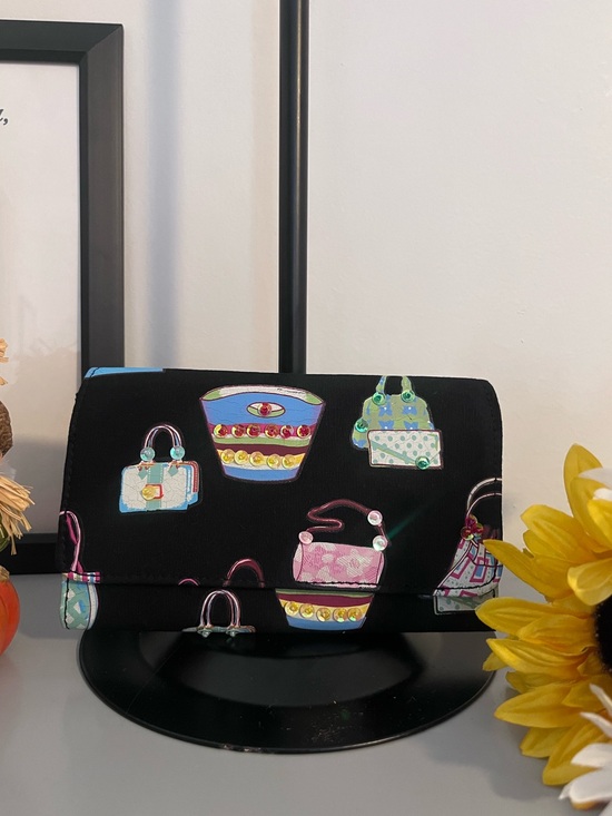 The Unbranded Brand Handbags - Handbag Print Rhinestone Organizer Wallet Clutch